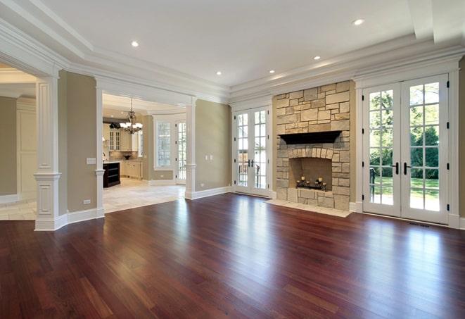 classic herringbone pattern in hardwood flooring